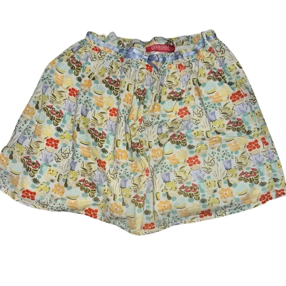 Gymboree Girls “Bonjour Provence“ Skirt Market Scene Lined Size 5